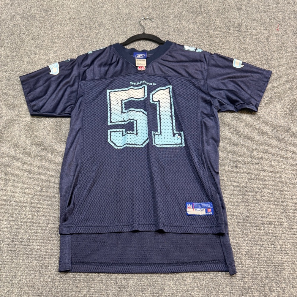 VTG Seattle Seahawks Tatupu Jersey Women's L Navy Blue NFL 90s Throwback #51